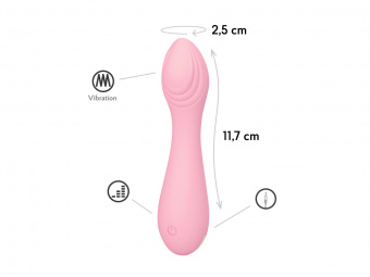 Мини вибратор Mephona, цвет Розовый (SOLAR) (One Size)