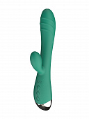 Вибратор кролик Eridan, цвет хвойный зеленый (SOLAR) (One Size)