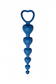 Анальная цепочка Love Beam, диаметр до 3,2 см, длина 19 , цвет кобальт (One Size)